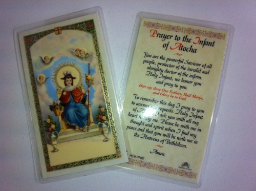 Holy Prayer Cards For The Prayer to the Infant of Atocha in English Set of 2