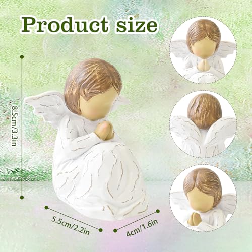 JINGIHE Praying Hands Angel Figurine, Baptism Gifts for Teen Girl