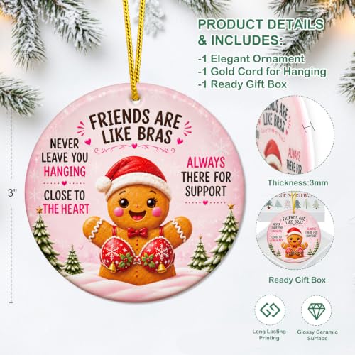FaCraft Funny Friendship Gifts for Women Bestie Friends Christmas Ornament - color: 1-13 Friendship