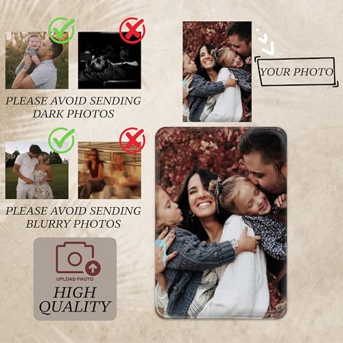 Personalized Car Visor Photo Clip with Text, Drive Safe Gift for Dad and Mom