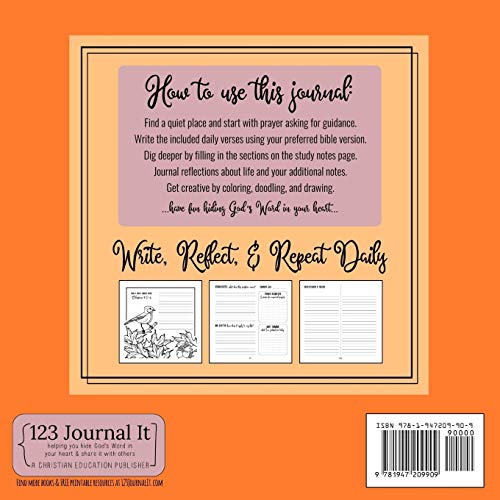 25 Days of Bible Verses for Praise & Thankfulness: A Christian Devotional & Coloring Journal (The Creative Bible Study Workbook Series)