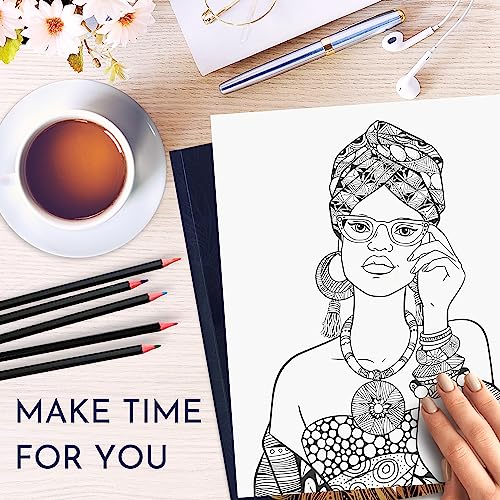 Adult Coloring Book for Women, Self Love Affirmations & Self-Care Prompts - color: Adore Yourself - Affirmations
