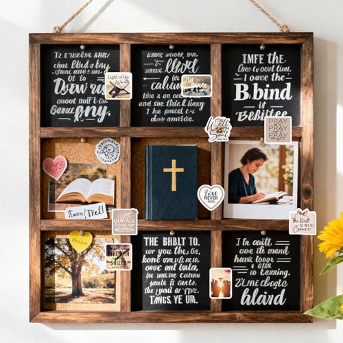 Christian Prayer Board Supplies - 50 Pcs Brown Bow Jesus Stickers - color: Brown Bow