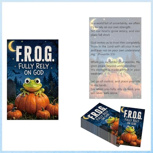 Gospel Tracts for Evangelism, Christian Bookmarks for Church Outreach - color: Fully Rely on God