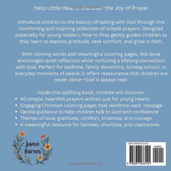 How to Pray: A Christian Coloring Book for Kids Ages 4-8 (Little Hearts Faith Series)