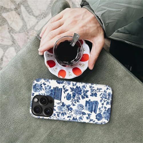 Magnetic Case for iPhone 14 Pro, Compatible with Magsafe PC Hard Shell & Silicone Inner Bumper Anti-Scratch Full-Body Cover Shockproof Slim Design Bookish Flower Rose Book Lover - color: Bookish Flower Rose Book Lover, size: iPhone 14 Pro