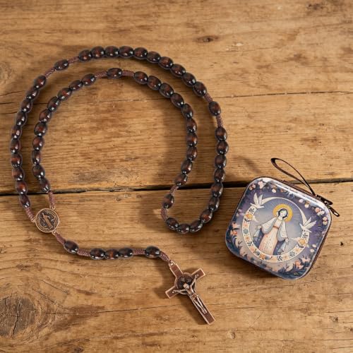 Catholic Rosary Beads, Rosarios Cross Pendant Decorative Prayer Box - color: Style-9