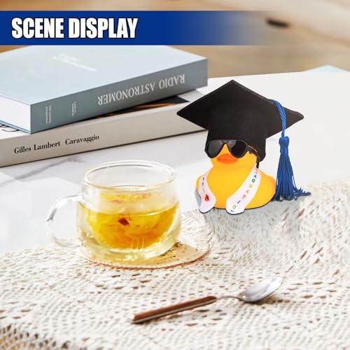Graduation Duck Car Ornament (Blue/Sunglass) - color: Blue/Sunglass