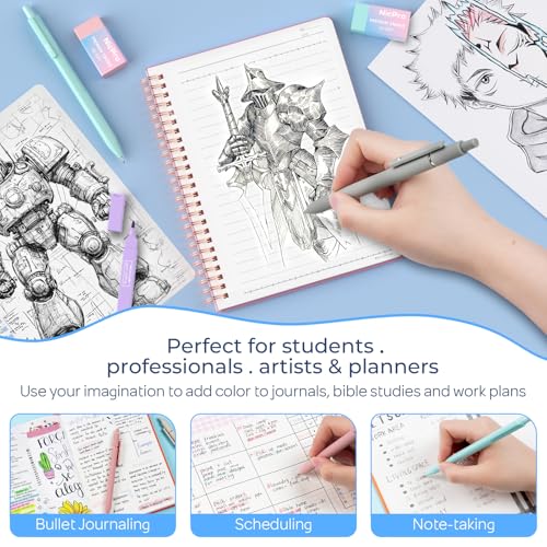 Nicpro 50PCS Cute Spiral Notebook Stationary Set For Women - size: 50pcs