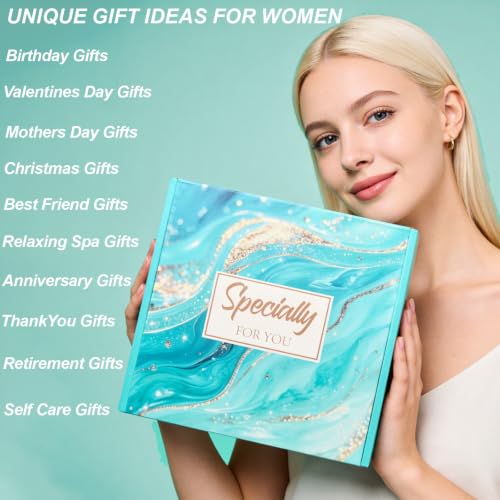 Luxury Spa Gift Basket -10 Pcs Relaxation Set for Women - color: Mint Green