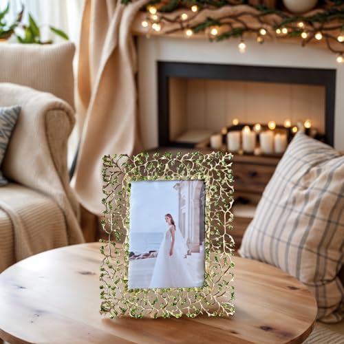 Gold Frame,golden branches Textured Picture Frame,Vertical Display,Tabletop & Wall Display,Perfect for Home Decor,Commemorate Wedding and Graduation,Art,1-Pack (Gold, 5 * 7inch) - color: Gold, size: 5*7inch