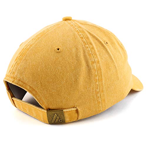 Trendy Apparel Shop Dad Embroidered Pigment Dyed Low Profile Cotton Cap - color: Mango