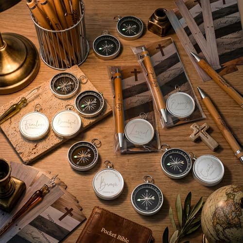 Tenceur 30 Sets Christian Gifts Bulk for Pastor Appreciation, Silver - color: Silver