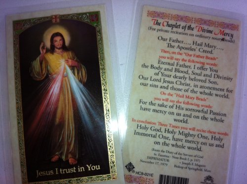 Holy Prayer Cards To The Chaplet of the Divine Mercy in English