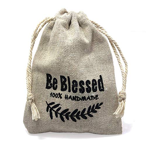 Most Original Gifts AUTHENTIC Bethlehem Olive Wood Eastern Cross Pendant in Natural Cotton Pouch with Christogram - Cross for Men & Women - style: Style-2