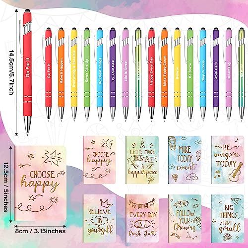 Funrous 32 Pcs Mini Notebooks with Pens Adults Party Favors,Watercolor - style: Watercolor