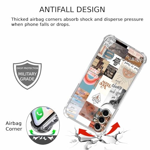 Jesus and Cowboy Case for Samsung Galaxy S26,Christian Quotes and Western Cowgirl Collage,Trendy Soft TPU Bumper Phone Cover,S26 - color: Jesus and Cowboy