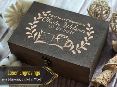 Tailored First Holy Communion Christian Gift: Custom Engraved Name and Date - Special Keepsake for a Blessed Occasion