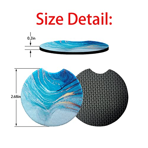 Moly Magnolia 2 Pack Car Coasters for Drinks Absorbent - 2.75 Inch Cute Car Cup Holder Coasters for Women, Removable Cup Holder Coaster for Women Girls, Car Interior Accessories (Style E) - color: Style E