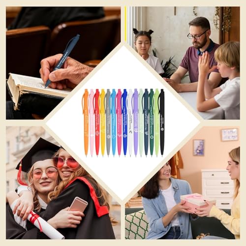 15 Pcs Bible Pens Christian Pen, Bible Verse Pens with ST Nip - color: Grey