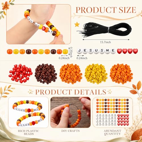 Ferreve 35 Sets Jesus Love Me Bracelet Crafts Fall Christian - color: Fall, style: Jesus Love Me