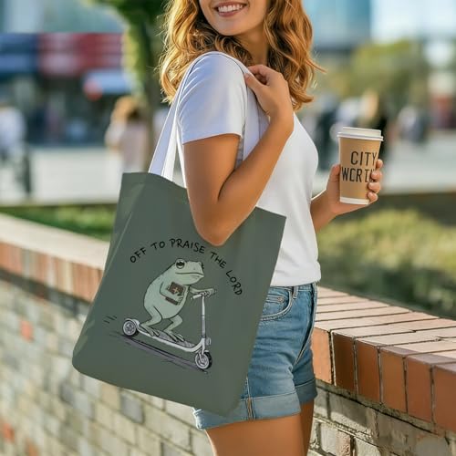 Bible Tote Bags Cute Christian Preppy Canvas Tote Bag Christian Gifts for Women Reusable Shopping Bags(Parent) - color: Christ-8