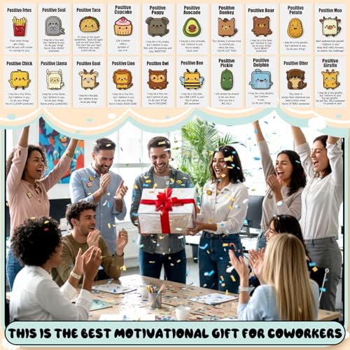 Tondiamo 20 Pcs Positive Funny Enamel Pins Bulk with Inspirational Card