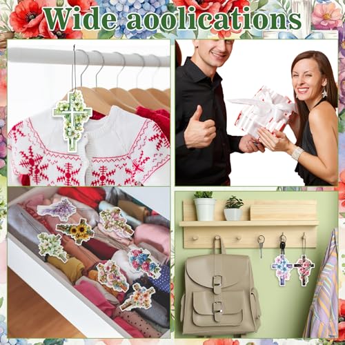30 Pack Christmas Jesus Themed Air Fresheners, Flower - style: Flower