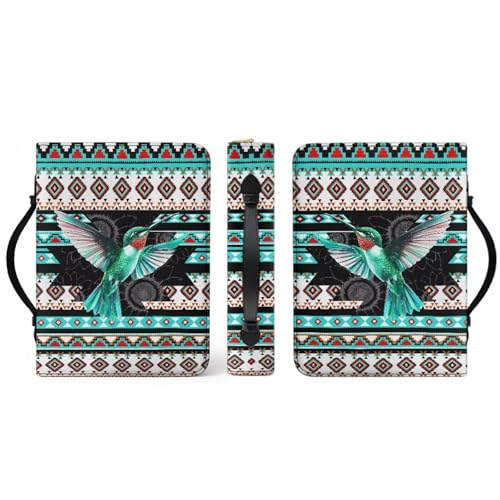 Leather Bible Cover Small Bible Case for Women Bible Bags with Bookmark Set,Aztec Boho Bird - color: Aztec Boho Bird, size: Small