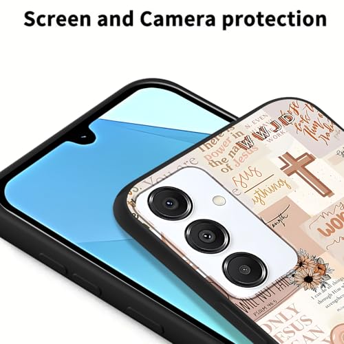 2 Pack Collage Jesus Cross Phone Case for Samsung Galaxy A16 5G 6.7", Aesthetics Christian Bible Verse Quotes Cases for Girls Boy, Soft TPU Slim Shockproof Protective Cases for Samsung A16 - color: Bible Verse, size: for Samsung Galaxy A16 5G
