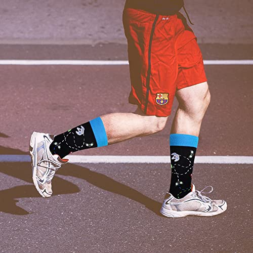 Jeasona Mens Socks Funny Fun Crazy Dress Crew Colorful Gifts for Men - color: Multicolored Gamer Gifts 3 Pairs