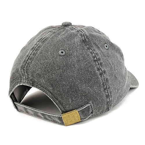 Trendy Apparel Shop Cross Embroidered Washed Cotton Adjustable Cap - color: Black