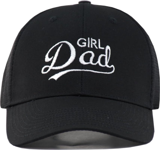 TSSGBL Various Gift Hats for Men - M L XL XXL Big Head Fit, Adjustable Mesh Trucker Ball Cap, Ideal Gifts - color: Cotton Black Girl Dad, size: One Size
