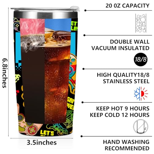 Gifts for Gamers Tumbler, Gamer Gifts for Men - color: Gamer
