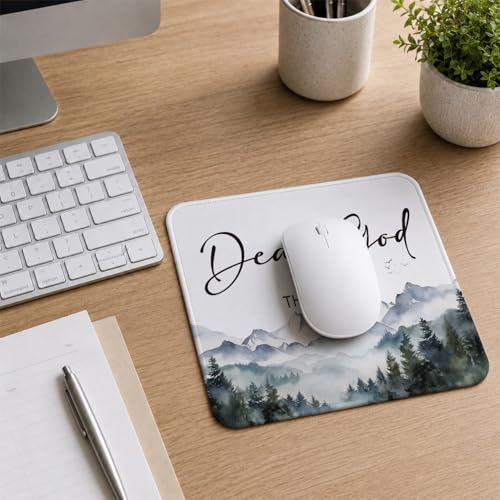 QIYUHOY Christian Inspirational Mouse Pad, 9.5x7.9 Inch - color: dear god thank you