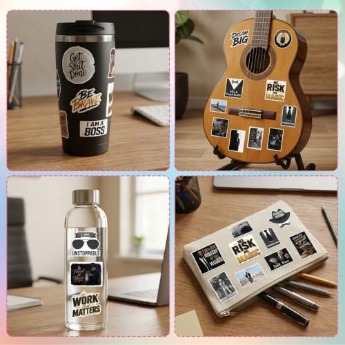 50Pcs Men’s Motivational Affirmation Vision Board Stickers Supplies - color: Men’s Motivational