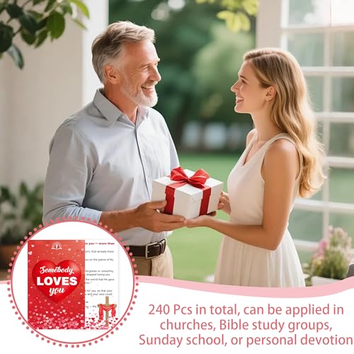 Gospel Tracts for Evangelism, Christian Bible Tract Cards for Outreach - color: Somebody Loves You