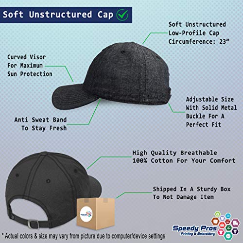 Soft Baseball Hat Embroidered Dad Hat Chaplain Cross Jesus God Christian Faith Men & Ladies Baseball Cap - color: Dark Denim Personalized Text Here
