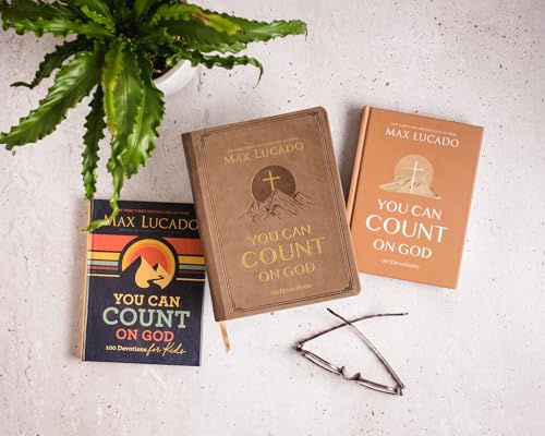 You Can Count on God, Large Text Leathersoft: 365 Daily Devotions for Hope and Peace (A One-Year Devotional) – The Perfect Christian Gift for Women and Men