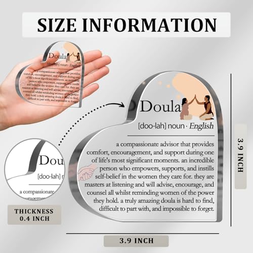 Doula Gifts for Women, Doula Definition Plaque, Thank You Gifts for Postpartum Doula, Doula Birthday Appreciation Gifts, Inspirational Desk Decorative Sign for Home Office - style: Doula