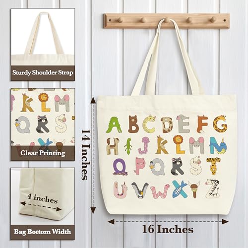 Alphabets Tote Bags - style: Animal Letter