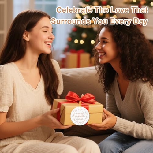 FaCraft Ceramic Friendship Ornament - Friendship Gifts for Women, True Friend, Bestie, BFF Coworker Keepsake Meaningful Gift for Family Best Friends Loved Ones for Christmas Birthday Housewarming - color: 1-4 Frined