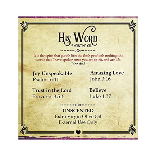 His Word Anointing Oil Gift Set - Unscented - Scripture Group 2