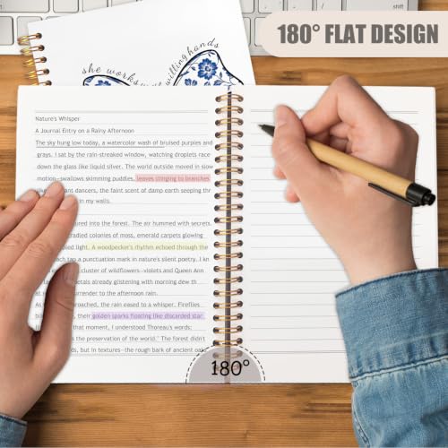 NATSUNO Christian Nurse Gifts for Women Spiral Notebook Journal 5.5x8.3in - color: White Christian Nurse