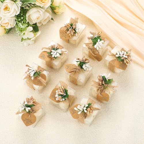 MTLEE 30 Sets Mini Bubble Candles Party Favors DIY Gift Set,Gold Foil - color: Gold Foil