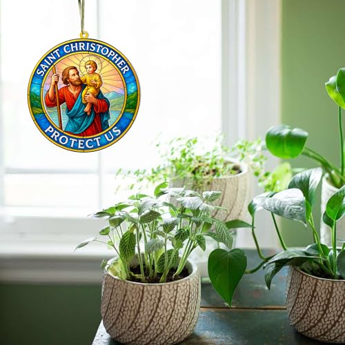 Nativity Ornament, Suncatcher Ornaments (Saint Christopher) - color: Saint Christopher