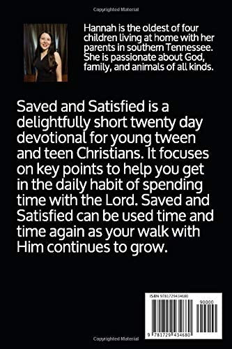 Saved and Satisfied: A twenty day mini devotional for young Christians