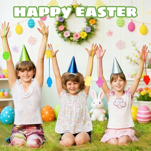 24PCS Prefilled Easter Eggs with Sticky Hands,Party Favors for Kids Easter Egg Fillers Basket Stuffers Essentials Kids Boys Girls,Easter Day Goodie Bags Stuffers Easter Eggs Hunt Game - color: Green