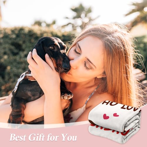 Dachshund Gifts for Women, Flannel Soft Dachshund Blanket - 50’’ x 60’’ - color: Daschund