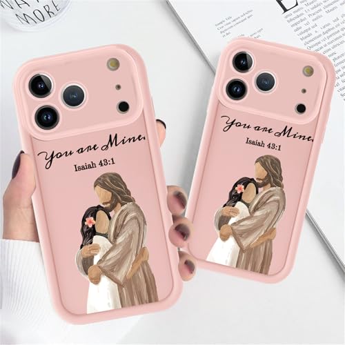 for iPhone 17 Pro Max/iPhone 18 Pro Max 6.9'' Bible Verse Phone Case - color: Pink-You Are Mine, size: iPhone 17 Pro Max/iPhone 18 Pro Max